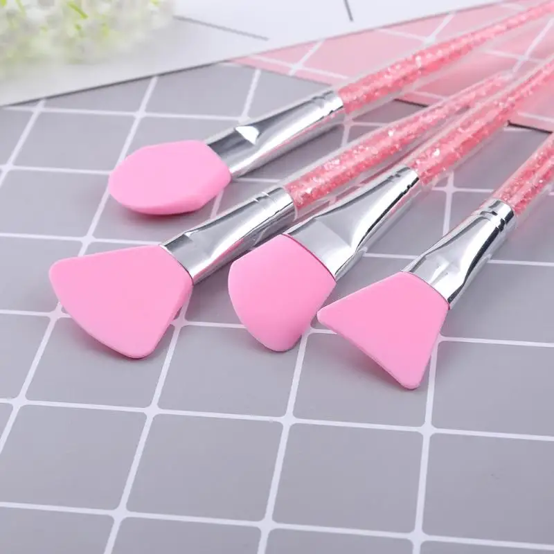4 шт Силиконовая маска со стразами щетка для лица сон грязь DIY смешивание уход за кожей