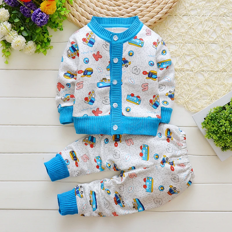 

BibiCola Baby Boys Clothing Sets Autumn Girls Cartoon Warm Clothes Infant Baby Fleece Velvet Pajamas Tracksuit Christmas Clothes