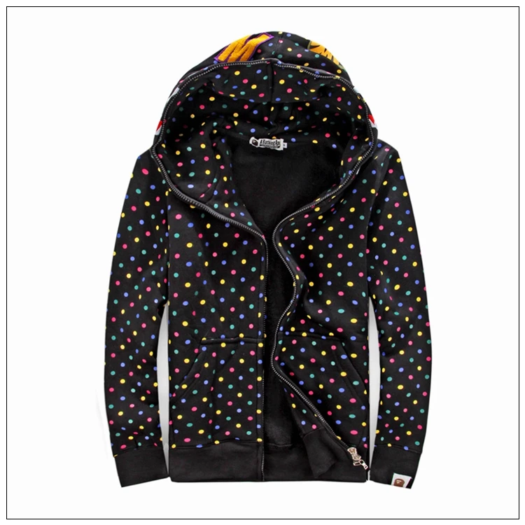 polka dot bape hoodie