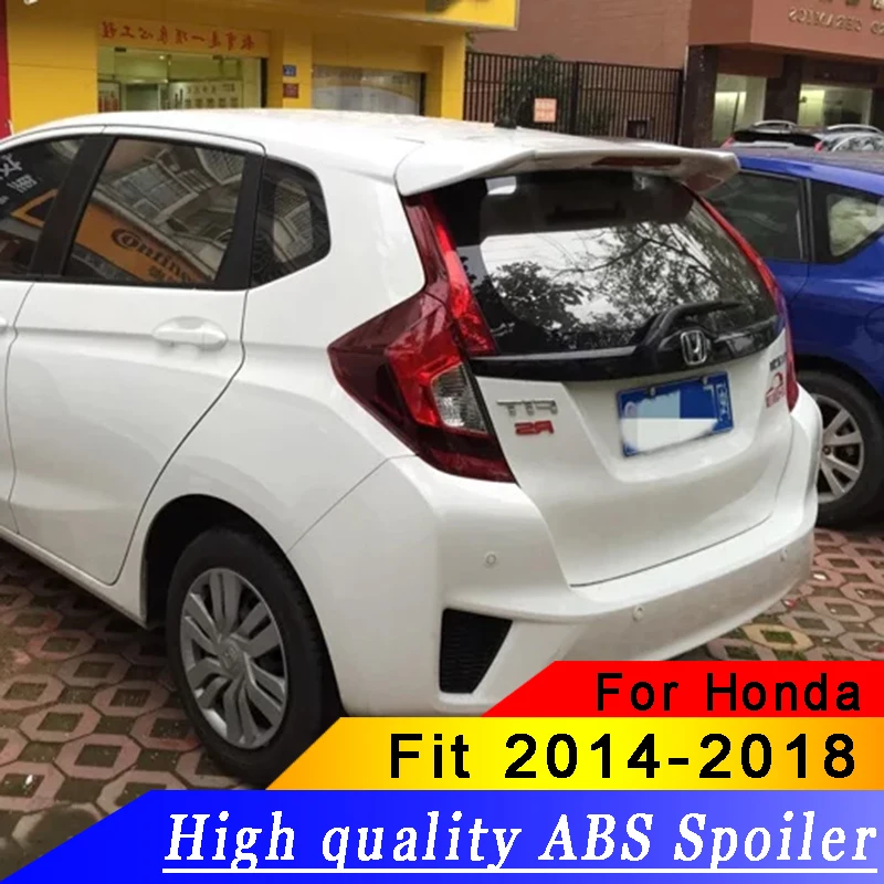 Высококачественное заднее крыло автомобиля из АБС пластика для спойлера HONDA FIT 2014