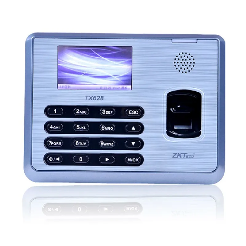 TX628 3 inch color screen TCP/IP fingerprint time attendance recorder time clock ZK linux system fingerprint time and attendance TX628 3 inch color screen TCP/IP fingerprint time attendance recorder time clock ZK linux system fingerprint time and attendance