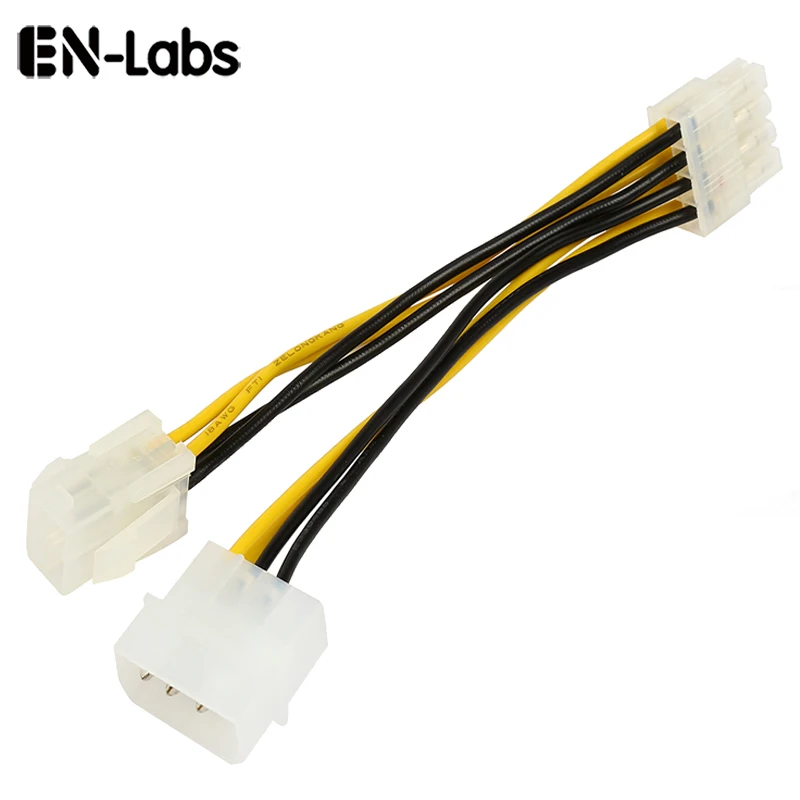 1pcs 4-Pin to 8-Pin 12V ATX Motherboard CPU Power Supply Adapter Converter Cable