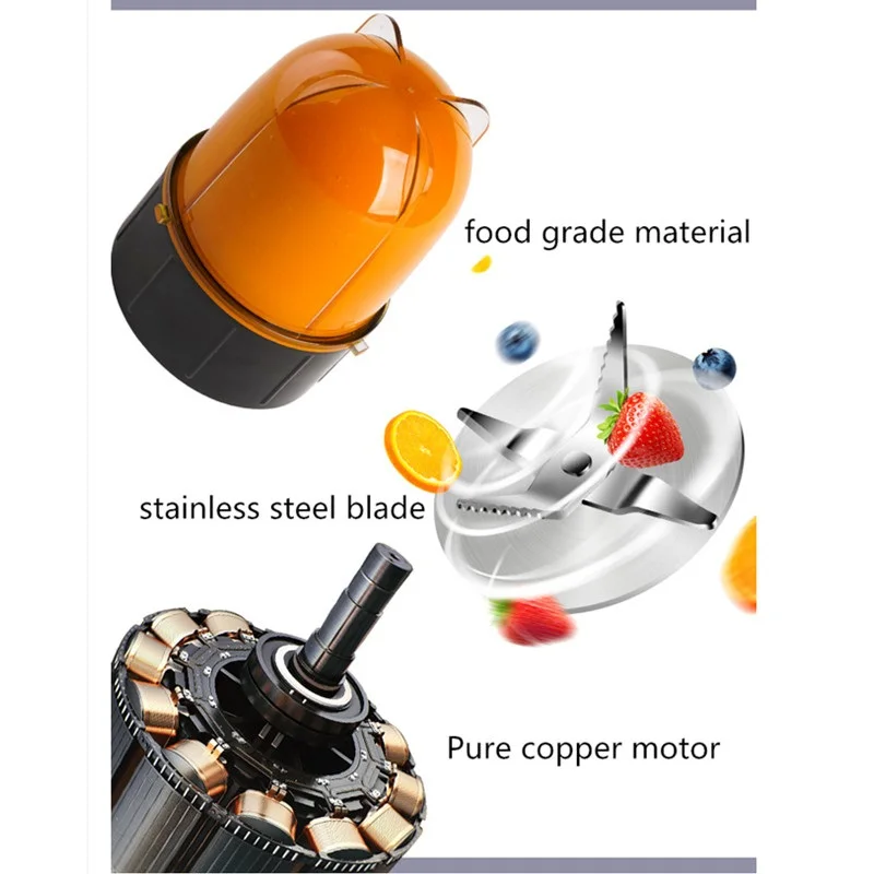  EU/AU/UK Plug Multifunctional Electric Juicer Mini Household Automatic Blender Juicer Machine 220V 