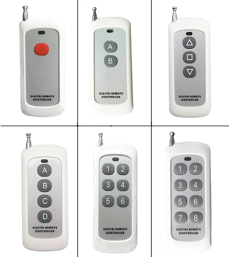 

xuanlongyuan 500M Long Range 1 2 3 4 6 8CH RF Transmitter 1CH 2CH 3CH 4CH 6CH 8CH Channel RF Wireless Remote Contro ,315/433.92