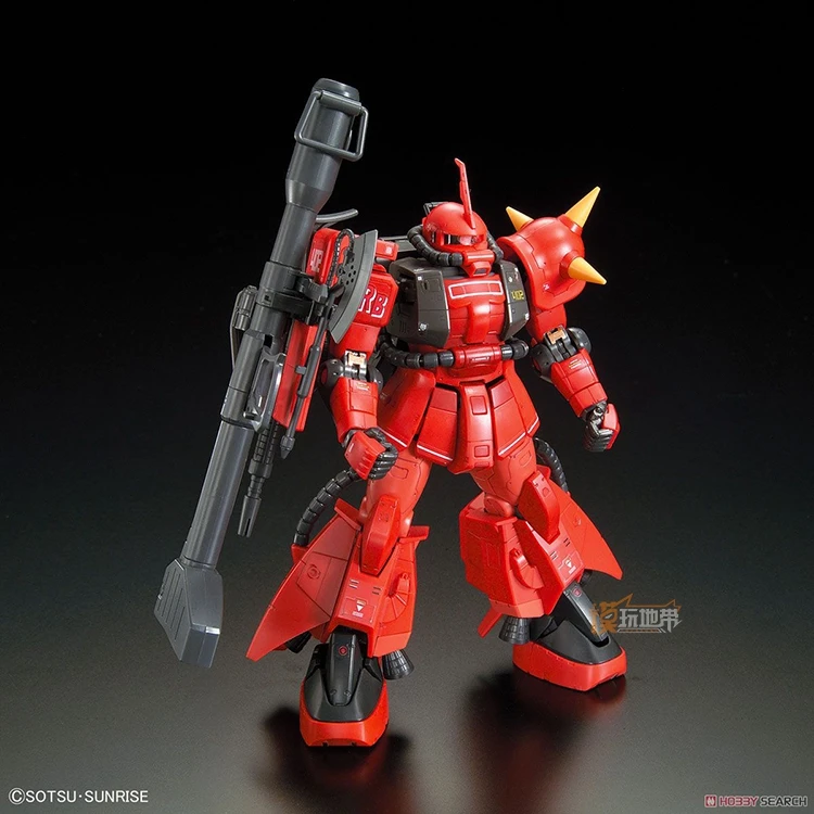 Japaness Bandai оригинальная модель Gundam RG 1/144 MS-06R-2, робот ZAKU II, распакованный мобильный костюм, детские игрушки