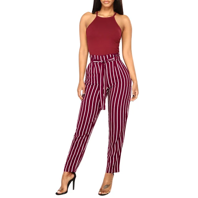 ladies tapered summer trousers