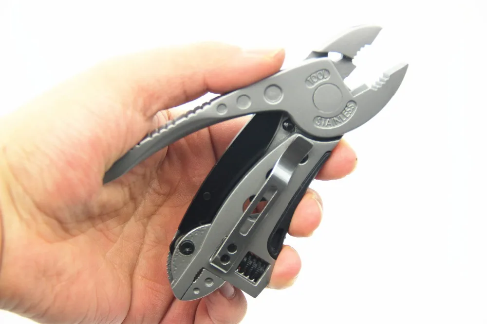 

Milda Multitool Pliers Pocket Knife Screwdriver Set Kit Adjustable Wrench Jaw Spanner Repair Survival Hand Multi Tools Mini