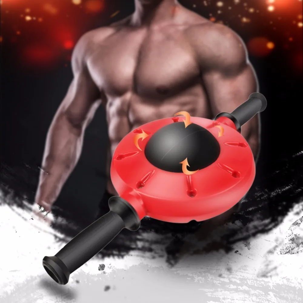 

360-degree Abdominal Roller Non-Slip Rubber Handle Abdominal Wheel Ab Wheels for Exercise Fitness Equipment Muscle Trainer