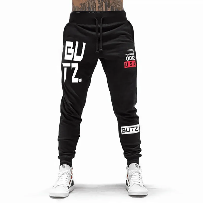

2018 Winter New Sports Fitness Trousers Men's Cotton Warm Casual Sports Pants Male Slim Sweatpants For Men Joggers Sportswear