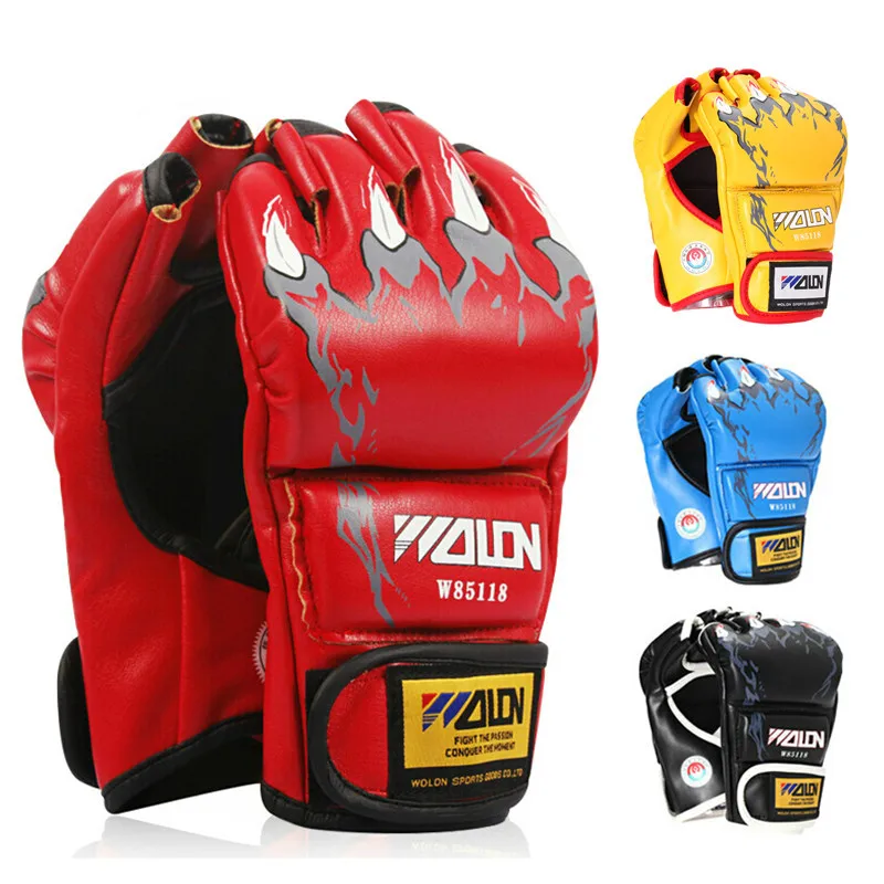 

Wulong MMA boxing gloves half finger boxing Sandbag training gloves