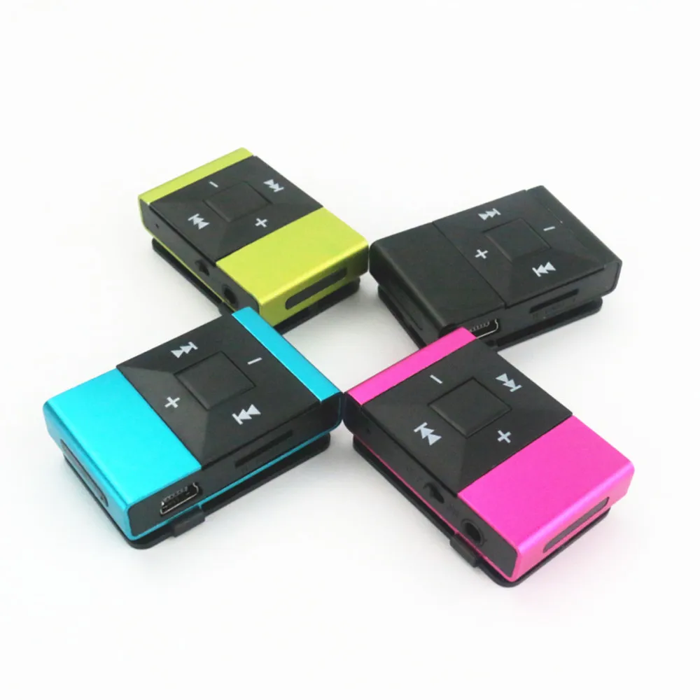 HAMNOL 3 шт. Комбинации Портативный MP3 зажим мини плееры Поддержка Micro SD карта + стерео