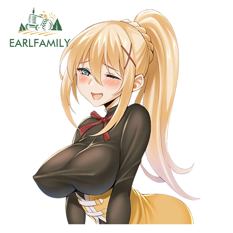 

EARLFAMILY 13cm x 10.14cm Anime Car Sticker Kono Subarashii Sekai ni Shukufuku wo! for Lalatina Dustiness Ford (Darkness) Decal