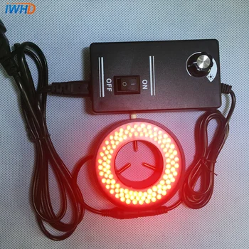 

Microscope Ring Light Source Aperture 41mm Red Machine Vision Detection LED Lamps Source Brightness Adjustable Special Lamp