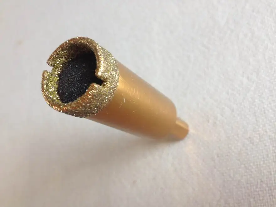 

Free shipping of 1PC super quality diamond coated marble hole saw tile core bit 20*80*10mm for marble/tile hole drilling