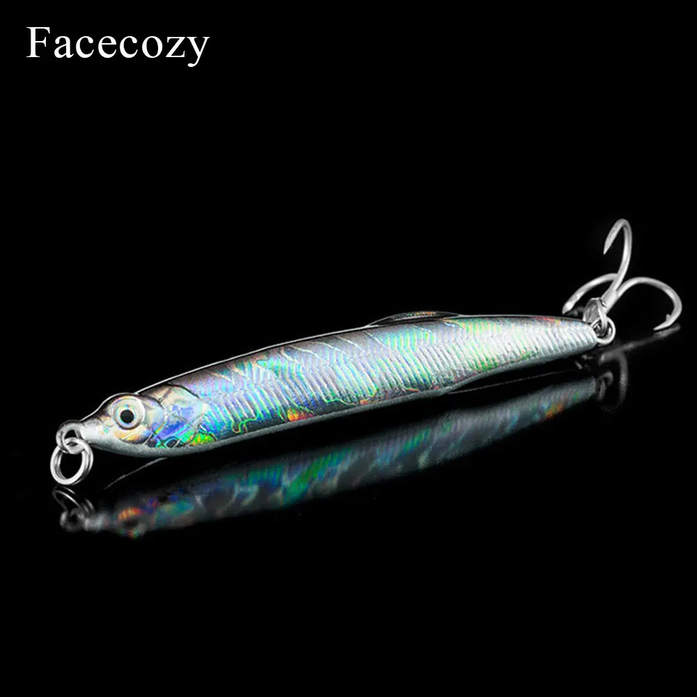 

Facecozy Pencil Feeder Shape Reflection Fishing Lure Artificial High Imitation Swimbait 7.8cm Tempting High Fish Rate Crankbait