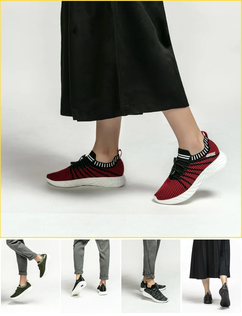 ONEMIX, мужские кроссовки для бега, дышащие, вязаные, женские, высокие, для бега, легкие, уличная, спортивная обувь