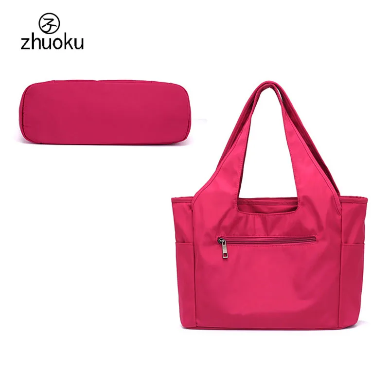 أعلى-حقائب بيد للنساء 2018 الأم عارضة حمل السيدات يد الإناث المحافظ و حقائب الأسود النايلون جيدة دروبشيبينغ مخزن