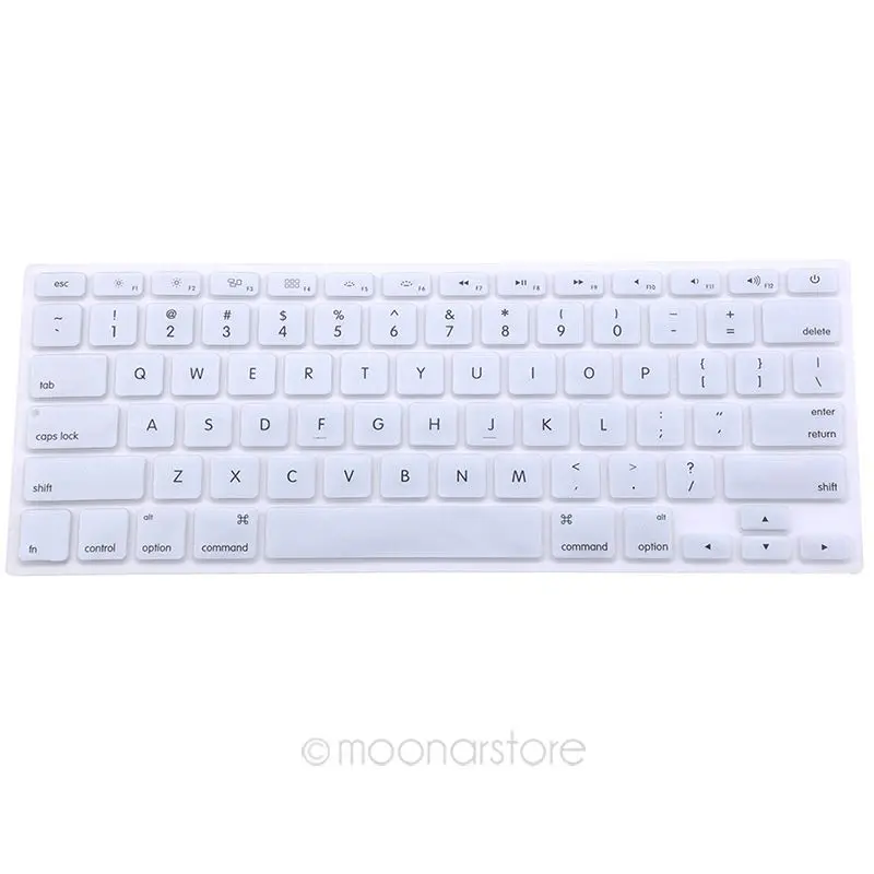 Мягкие прочные наклейки на клавиатуру, 9 цветов, силиконовый чехол на клавиатуру для Apple Macbook Pro MAC 13 15 Air 13, модель США