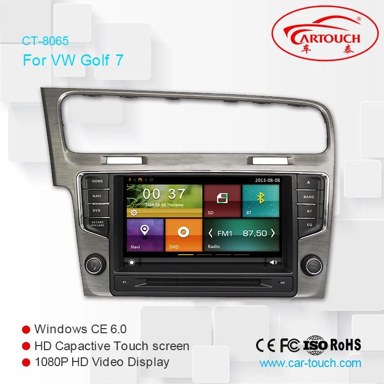 Flash Deal Cartouch(R) 8 inch Car DVD Radio Player GPS Navigation For VW GOLF 7 WIFI Mirror Link 3G TPMS Support DVR Rearview Camera 0