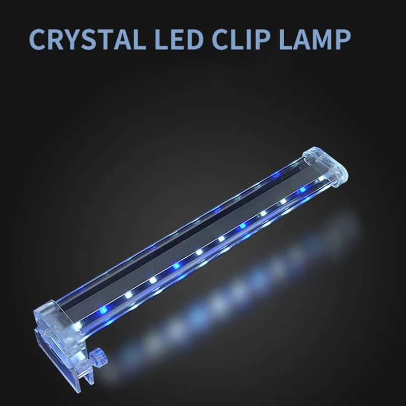 

Crystal Fish Tank Clip Light Aquarium Lighting Aquarium LED Small Lamp Water Grass Light Mini Energy Saving