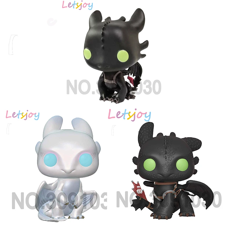 

vinyl collection How to Train Your Dragon 2 3 pop horse Night fury Toothless black Vikings car decorat 12cm Anime model