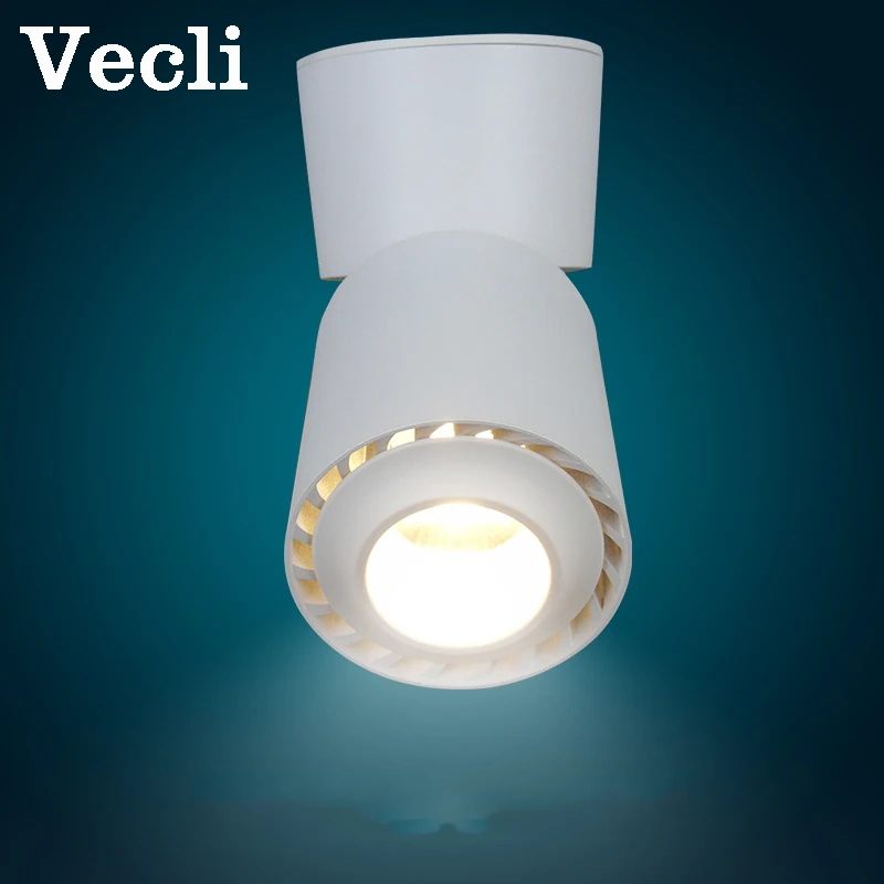 

Nordic wall mounted spotlights track led ceiling light COB free opening clothing store stage background white black wall lamp 3w