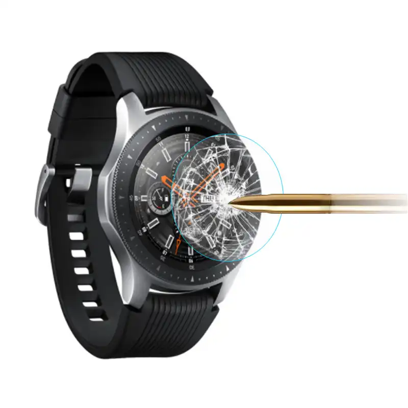 2 шт стеклянная пленка для Galaxy Watch 46 мм 42 мм пленка из закаленного стекла для gear S3 22 мм Защитная пленка для экрана - изображение