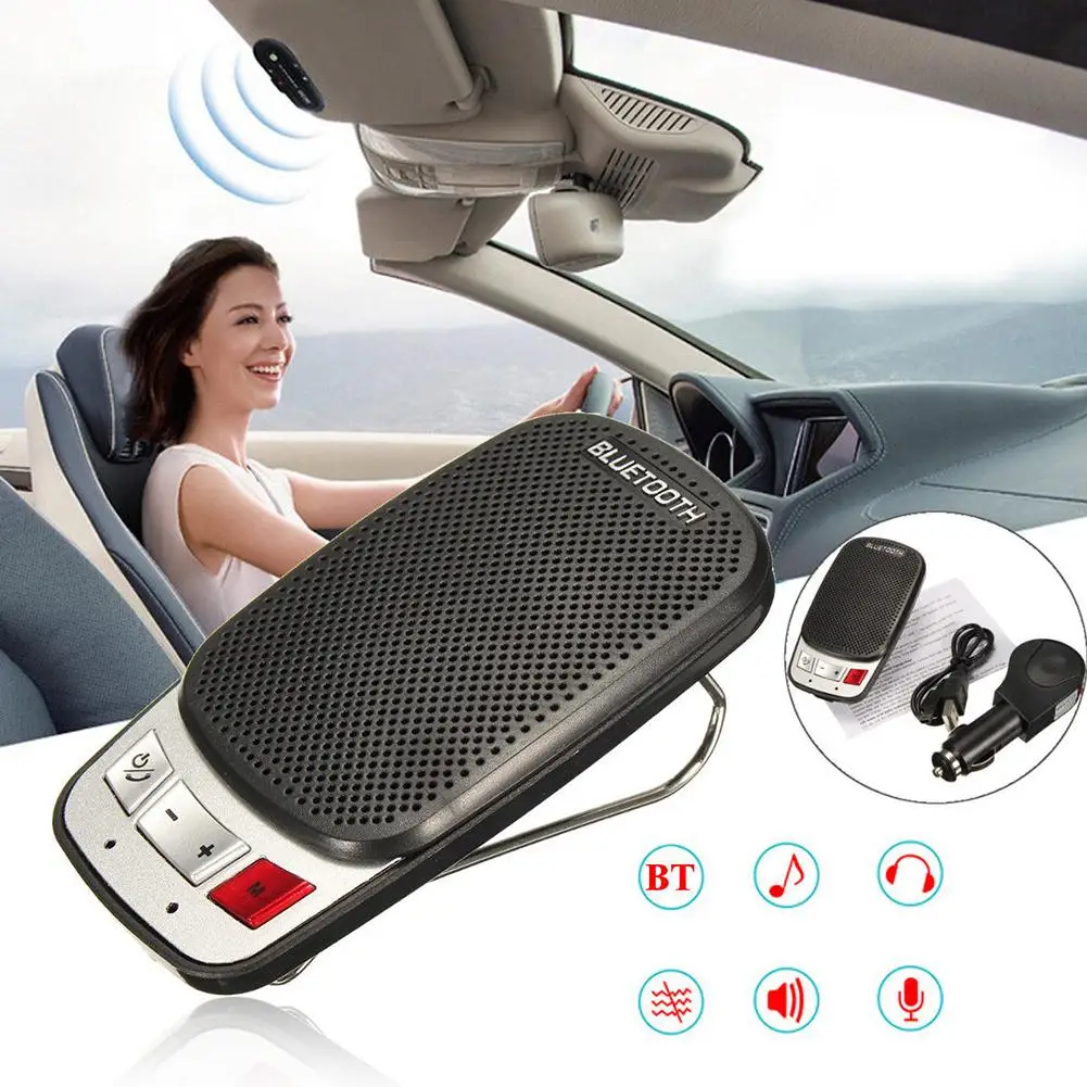 Wireless Bluetooth Hands Free Car Auto Kit Speakerphone Speaker Phone