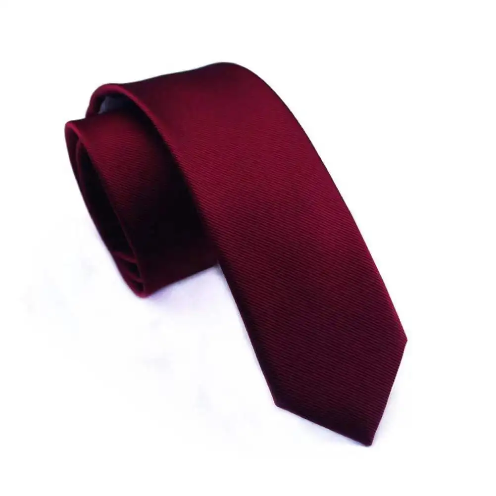 JEMYGINS 6 см тонкий цельный галстук молодых людей шеи галстук высшего качества Мода чистоты свободный стиль Мужчины Простой галстук - Цвет: 7