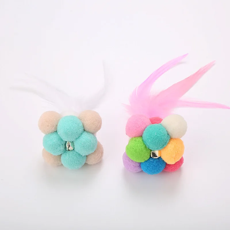 

2019 Funny Cat Toy Interactive Pet Cat Feature Cat Toys Catnip Scratcher Playing Ball Toys Bell for Cats Pet Products