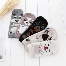 5 пар, милые женские носки с рисунками из мультфильмов, высококачественные хлопковые носки, теплые носки для девушек, художественные носки, Calcetines Mujer