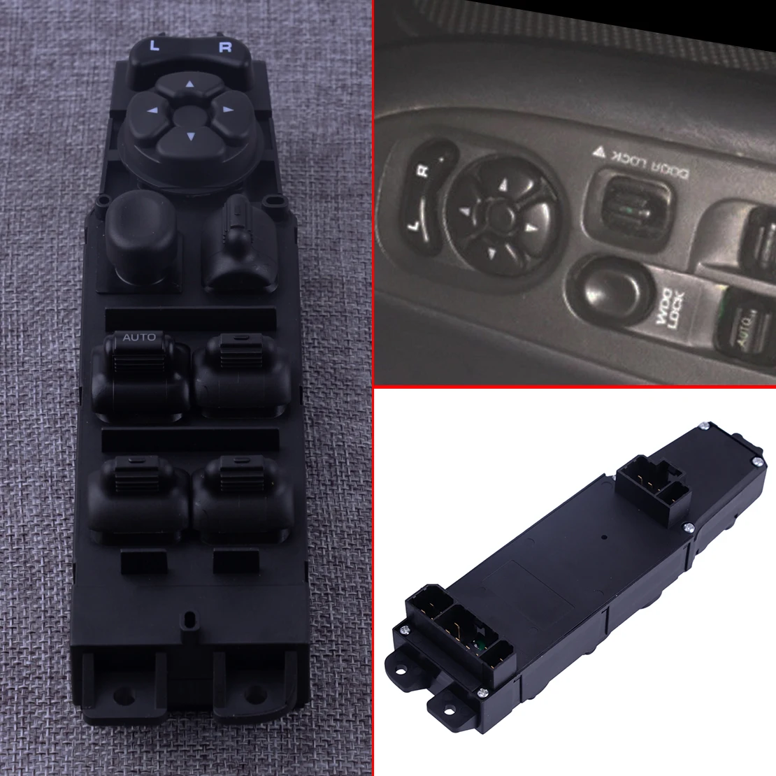 DWCX Left Door Master Electric Power Window Control Master Switch Fit