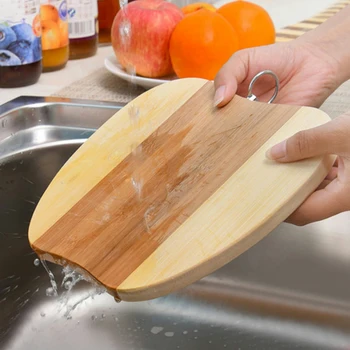 

Bamboo Wood Chopping Blocks Kitchen Food Plate Pizza Sushi Bread Whole Mildew-proof Tray Vegetable Fruit Cutting Board No Paint