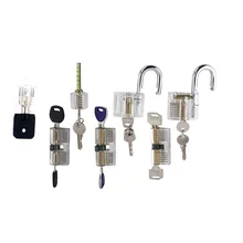 Слесарь прозрачный замок 5 шт./7 шт. обучение Combintion, навесной замок трубчатый AB замок Блокировка лезвия