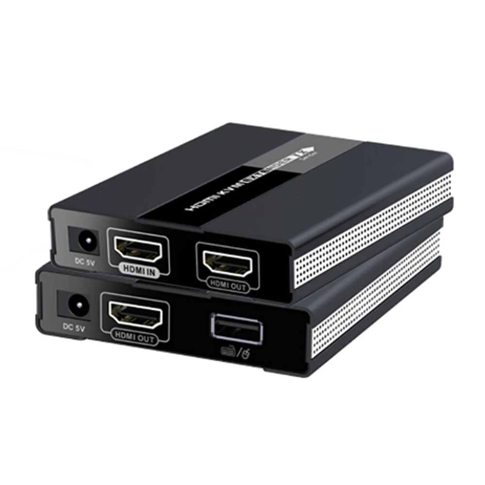 В режиме реального времени 1080 P 60 м USB HDMI KVM Extender по одной Cat 5/5E/6/7 Ethernet кабель HDMI удлинитель USB клавиатура Мышь Поддержка