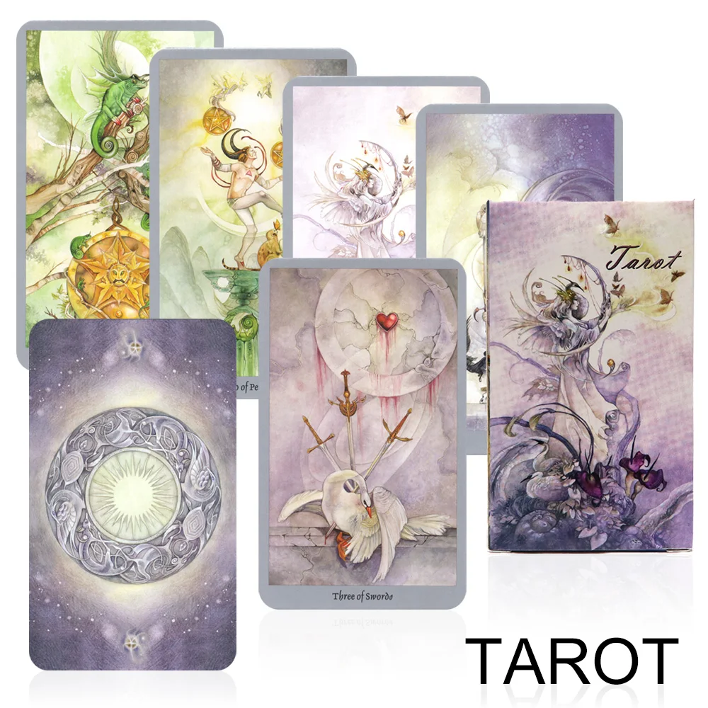 beauty tarot deck mysterious divination card game for women English version board game