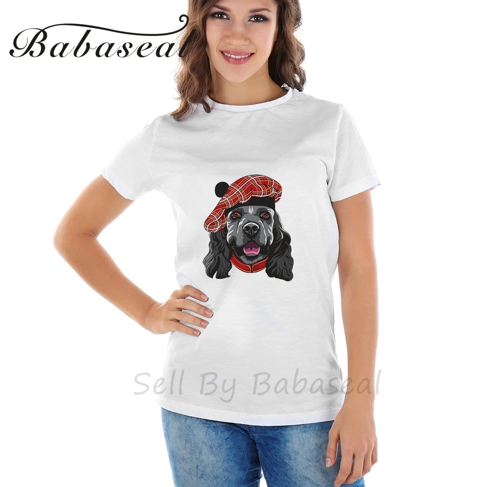 Babaseal Desainer Grafis T Shirt Lucu Kartun Anjing Top Designer