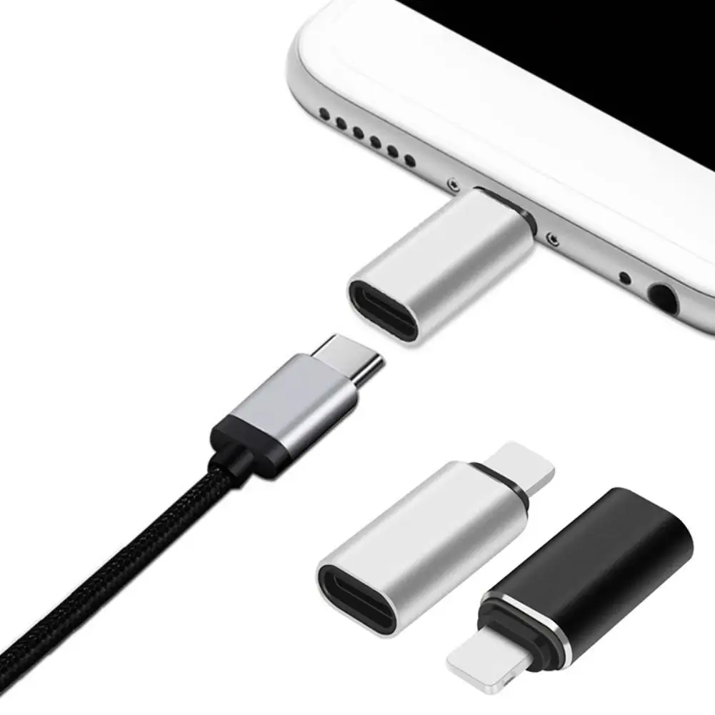 

SUPER Portable 3A Mini Type-C Female to 8Pin Male Adapter Converter for iPad iPhone