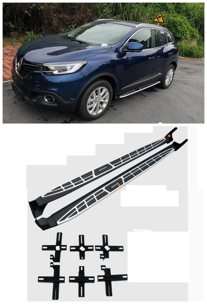 

For Renault Kadjar 2016.2017 Car Running Boards Auto Side Step Bar Pedals HIGH QUALITY Brand New Cayenne Design Nerf Bars