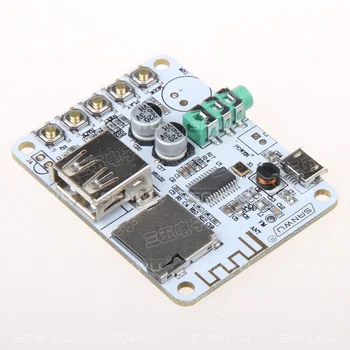 

Bluetooth audio receiving amplifier board with USB TF card decoding playback pre-level output