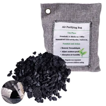 

200g Bamboo Charcoal Home Car Air Freshener Purifier Activated Carbon Shoes Deodorant Absorber Bag