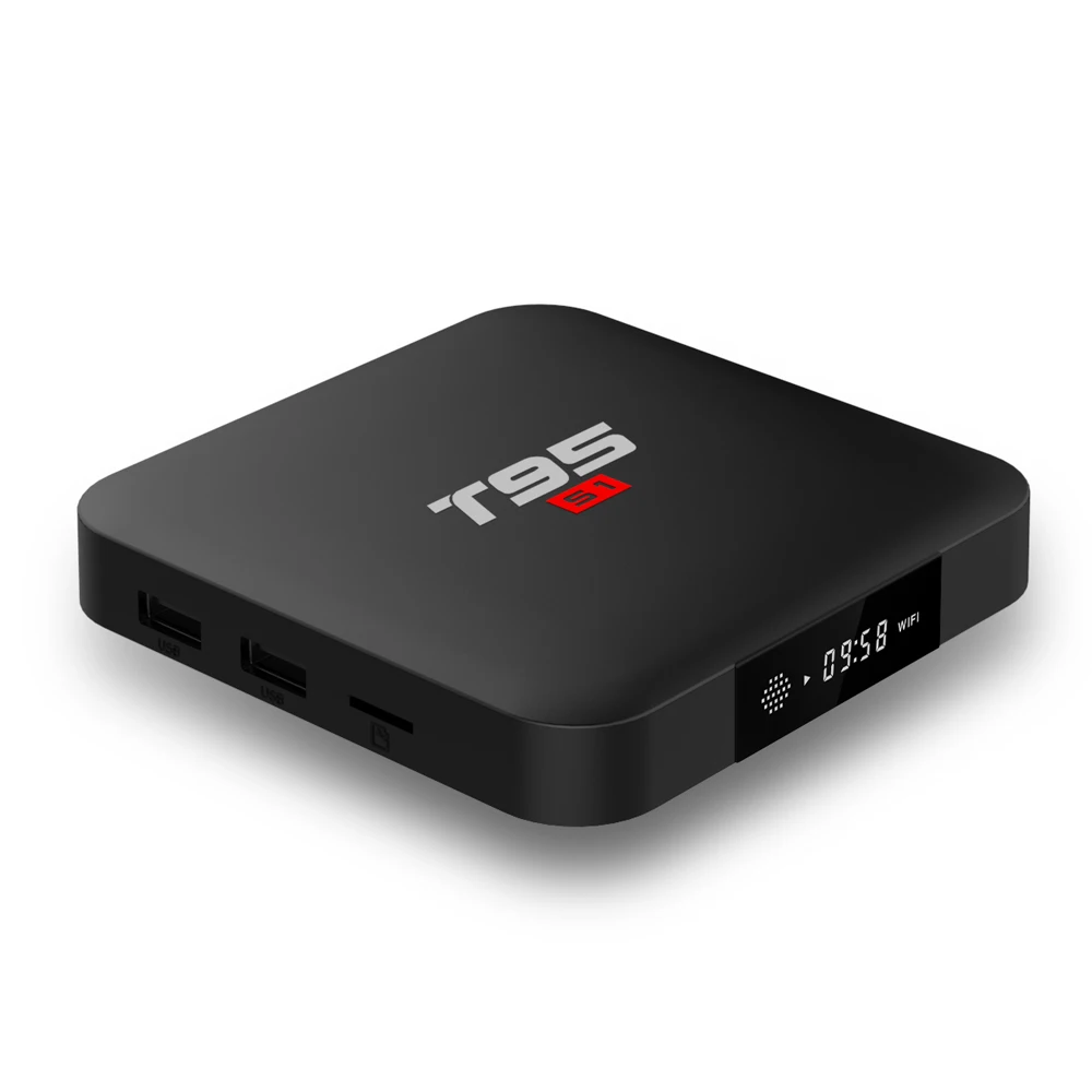 T95 S1 LED Android 7.1 TV BOX 2GB RAM 16GB ROM Amlogic S905W Quad Core Smart Media Player 2.4GHz WiFi H.265 4K HD Set Top Box