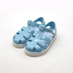 Белва 2018 Детские Обувь для девочек мини Сандалии для девочек в римском стиле Прекрасная принцесса кристалл прозрачная обувь Для детей, на