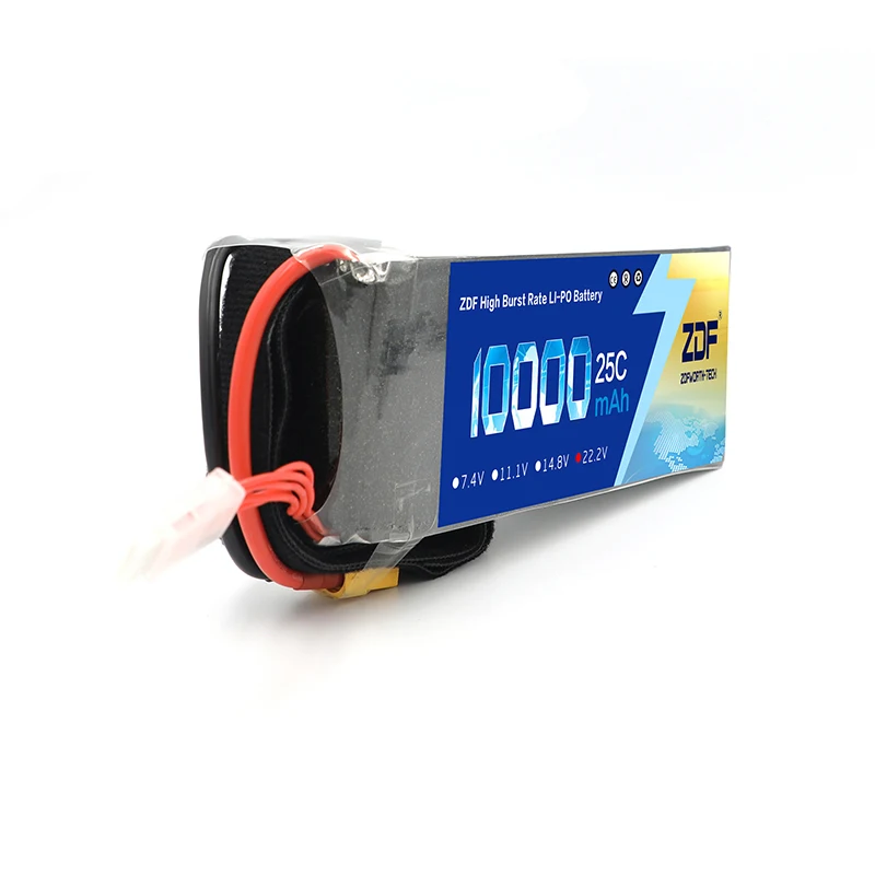 ZDF 44,4 V 12S 10000mAh(2 шт 22,2 V 10000 mAh) 25C Литий-полимерный Lipo аккумулятор с XT90 до AS150/XT150/XT90 Разъем для радиоуправляемого дрона