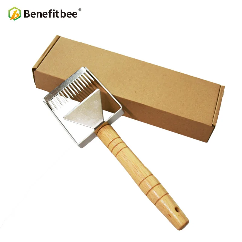 Benefitbee расческа железная медовая медовый скребок деревянная ручка инструмент для