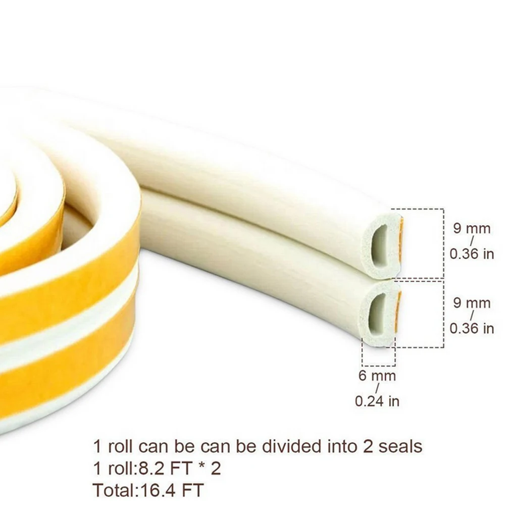 1 шт. 5 м для зачистки окон в помещении, уплотнительная полоса для дверей, окон, звукоизоляция, уплотнитель зазора D типа