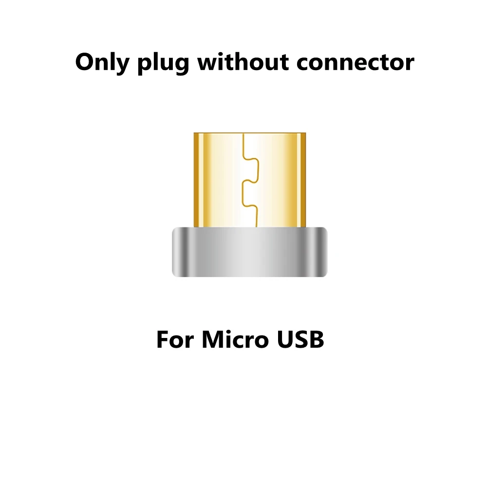 LED Light Magnetic Adapter Transfer Connector Magnetic Micro USB Connector Adapter IOS Android Type-C Magnetic Adapter USB TypeC - Цвет: Only Plug for Micro