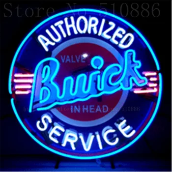

Buick with Silkscreened Backing Real Glass Tube Car neon sign Handcrafted Automotive signs Shop Store Business Signboard 24"x24"