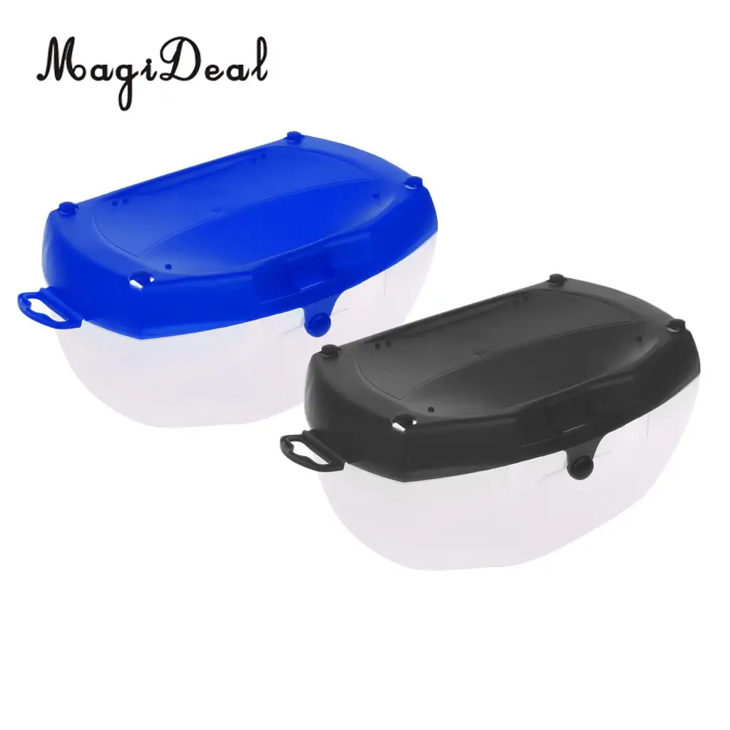  2Pcs Plastic Diving Mask Storage Box Snorkeling Goggles Swimming Glasses Lenses Hard Case Scuba Dive Gear Protective Container