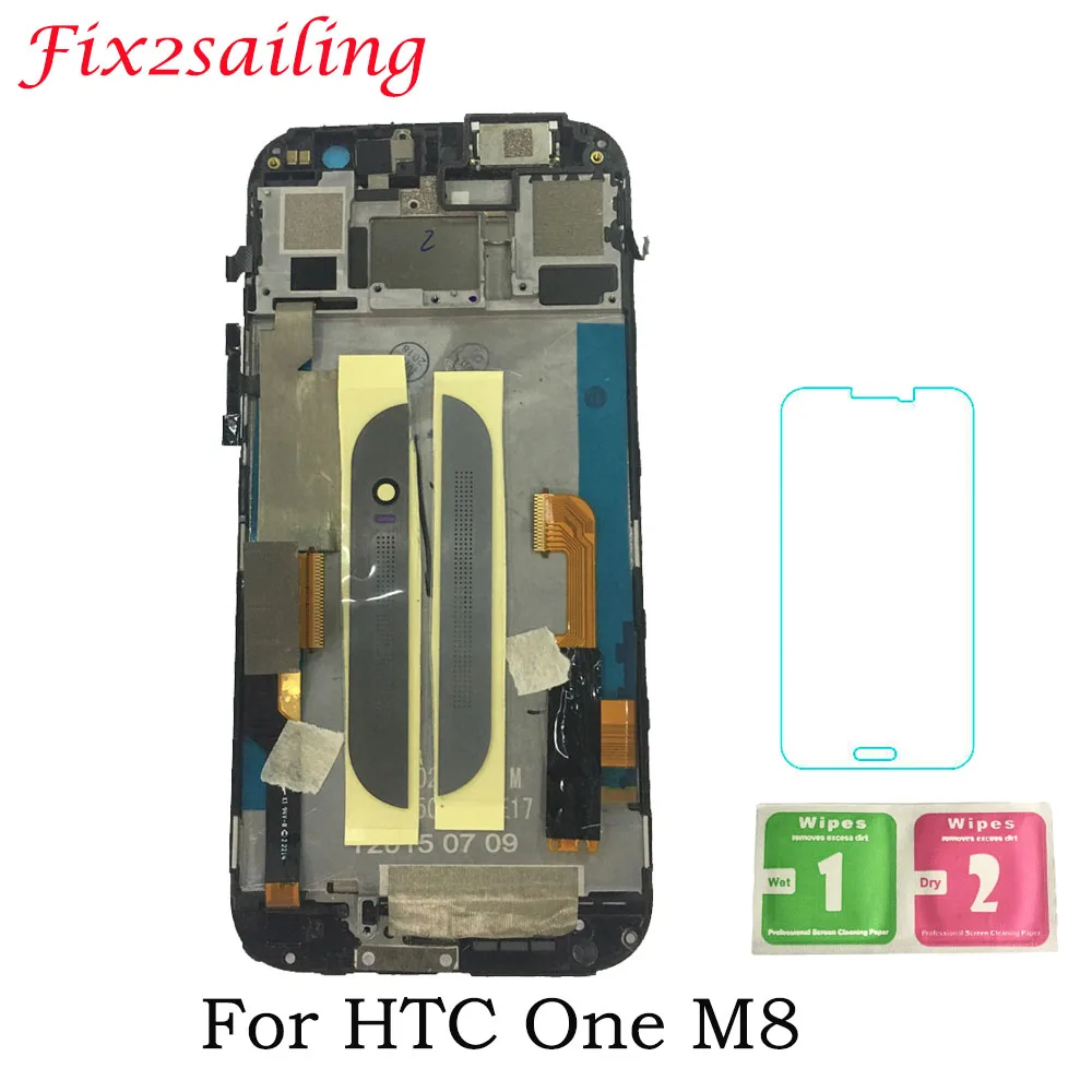 

5" Original LCD For HTC M8 LCD Screen 831c LCD Display Touch Screen with frame Digitizer Replacement For HTC M8 LCD Screen